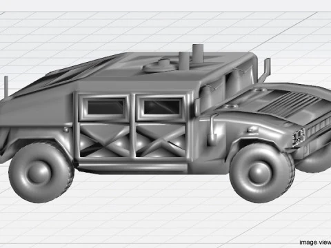 Armored Car - Humvee 3D Model