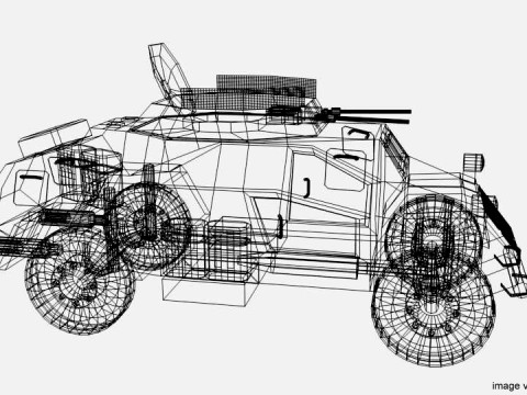 Armored Car - Leichter Panzersphwagen 3D 모델