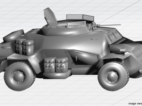 Armored Car - Leichter Panzersphwagen 3D 모델
