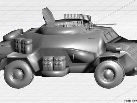 Armored Car - Leichter Panzersphwagen 3D Model
