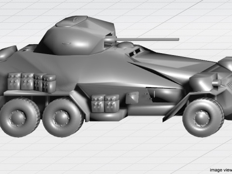 Armored Car - Schwerer Panzersphwagen Model 3D
