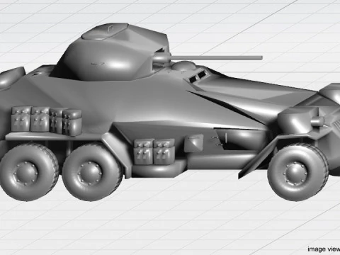 Armored Car - Schwerer Panzersphwagen 3D Model