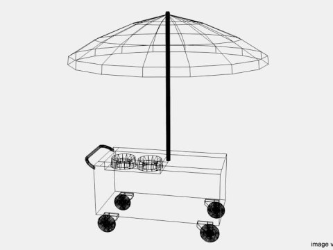 Stall Trolley Type 1 3D Model