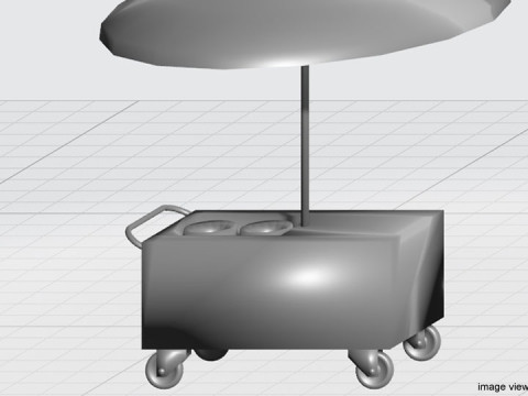 Stall Trolley Type 1 3D Model