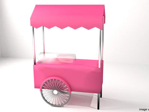 Carrinho de Tenda Tipo 2 Modelo 3D