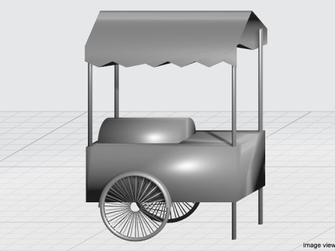 Stall Trolley Type 2 3D 模型