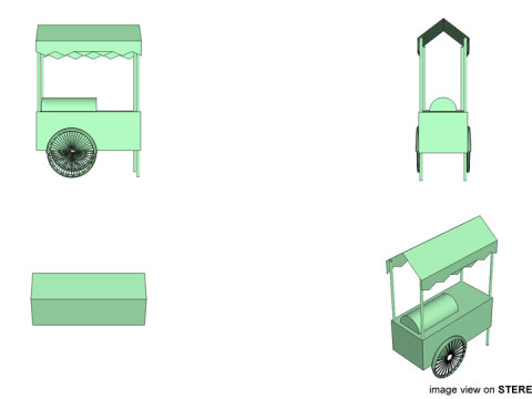 Stall Trolley Type 2 3D 模型