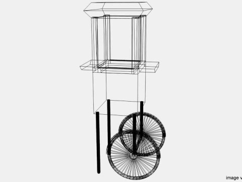 Stall Trolley Type 3 3D Model