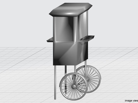 Stall Trolley Type 3 3D Model