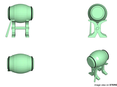 Musical Instrument - Beduk 3D Model