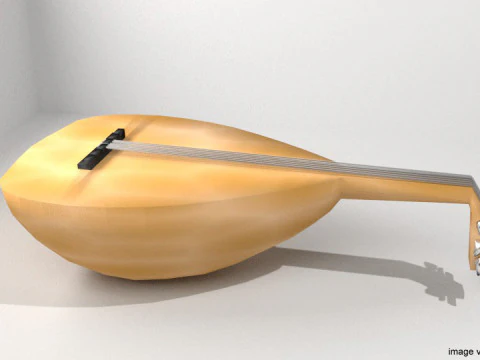 Instrumento Musical - Gambus Modelo 3D