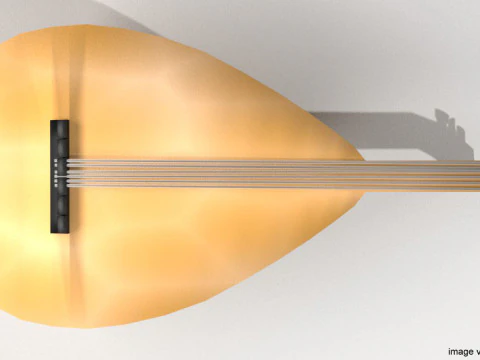 Musical Instrument - Gambus 3D Model