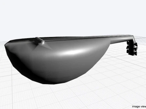 Musical Instrument - Gambus 3D Model