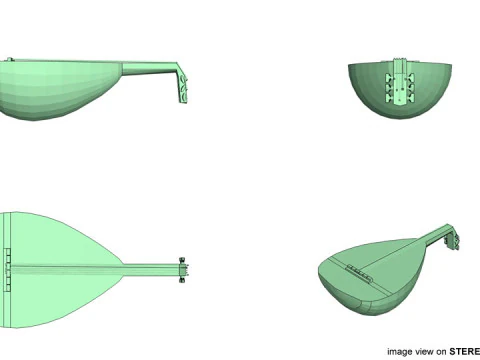 Musical Instrument - Gambus 3D Model