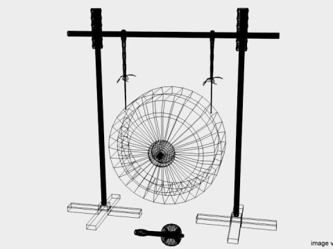 Musical Instrument - Gong 3D 모델