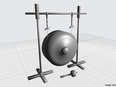 Musical Instrument - Gong 3D 모델