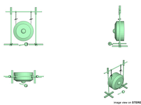 Musical Instrument - Gong 3D 모델
