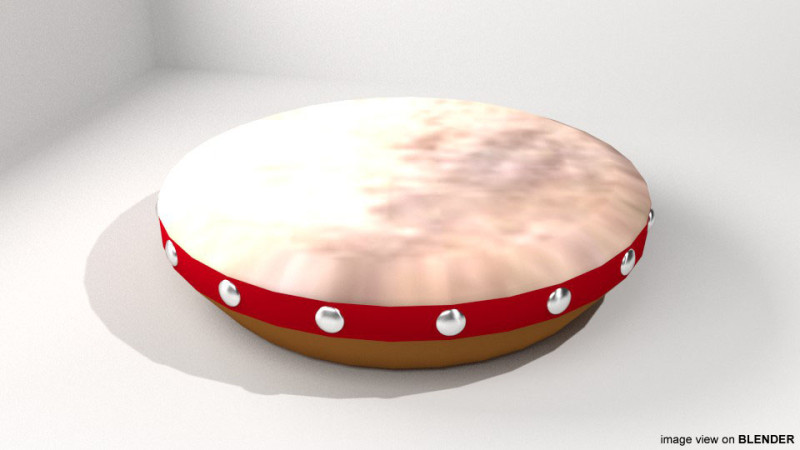 Musical Instrument - Kompang Modelo 3D .c4d .max .obj .3ds .fbx .stl .blend 