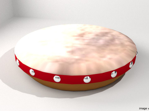 Musical Instrument - Kompang 3D Модель