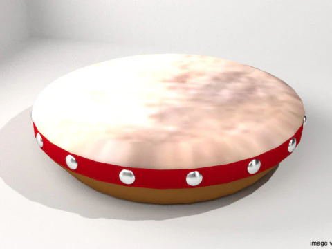 Instrumento Musical - Kompang Modelo 3D