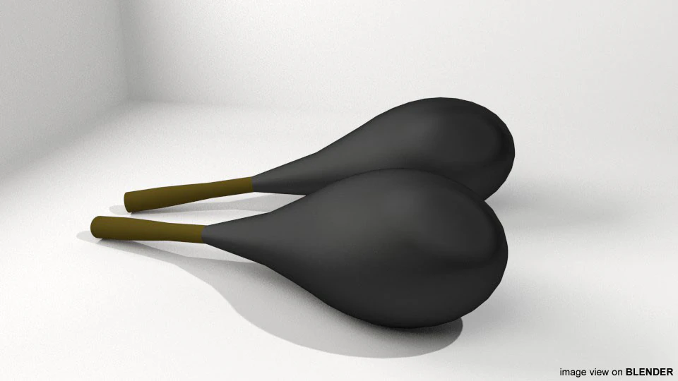 Musical Instrument - Maraca 3D Model .c4d .max .obj .3ds .fbx .stl .blend