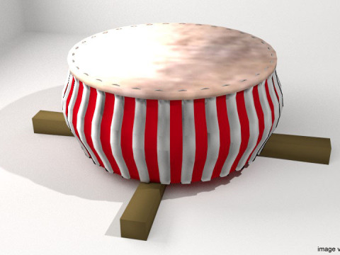 Musical Instrument - Rebana 3D Model