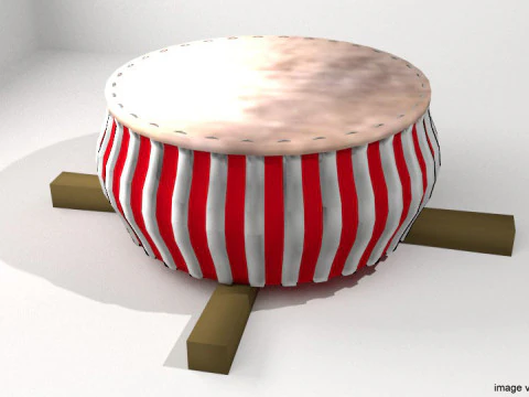 Instrumento Musical - Rebana Modelo 3D