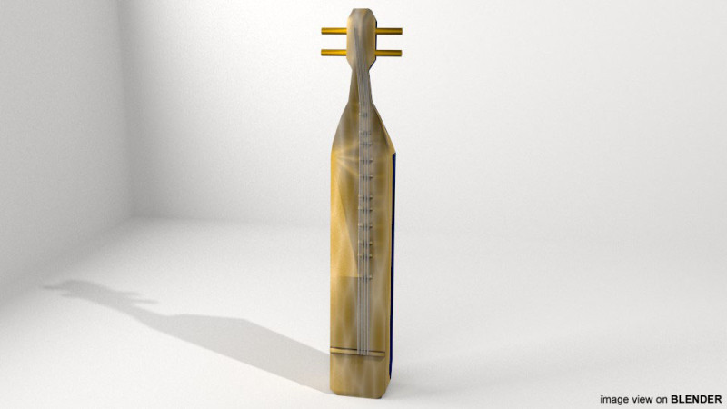 Musical Instrument - Sape 3D Model .c4d .max .obj .3ds .fbx .stl .blend