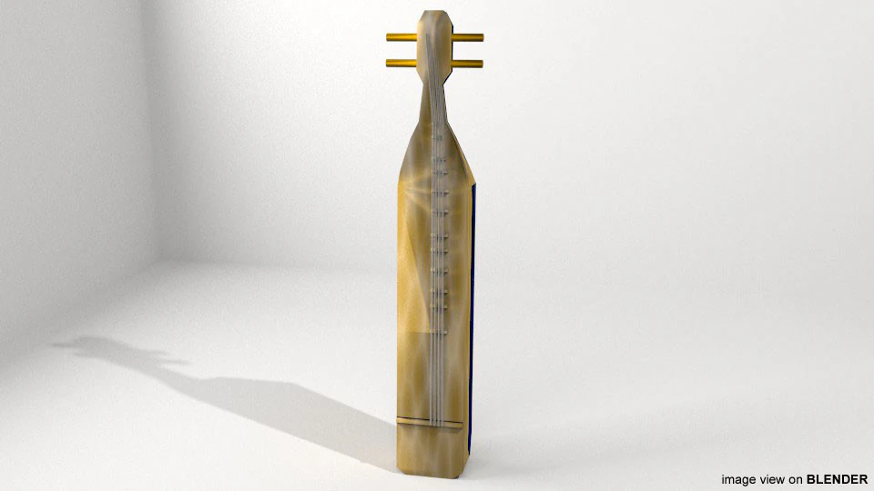 Strumento musicale - Sape Modello 3D .c4d .max .obj .3ds .fbx .stl .blend