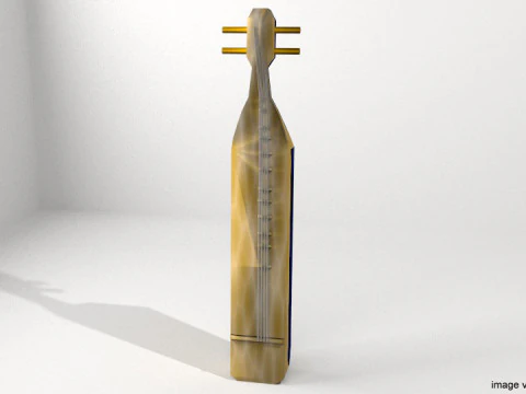 Instrumento Musical - Sap&eacute; Modelo 3D