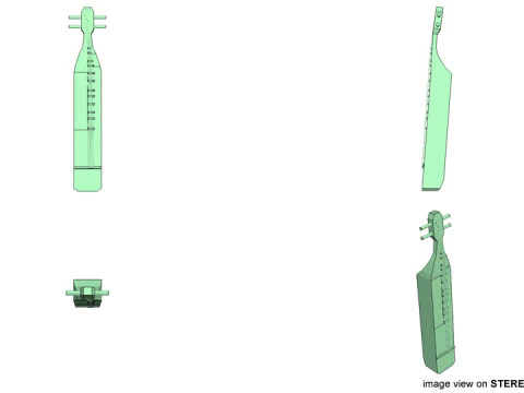 Strumento musicale - Sape Modello 3D