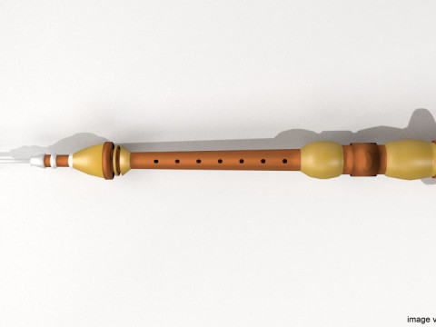 Musical Instrument - Serunai Flute 3D मॉडल