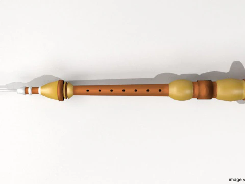 Musical Instrument - Serunai Flute 3D Model
