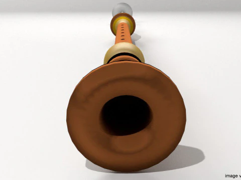Musical Instrument - Serunai Flute 3D Model