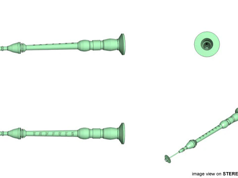 Musical Instrument - Serunai Flute 3D Model