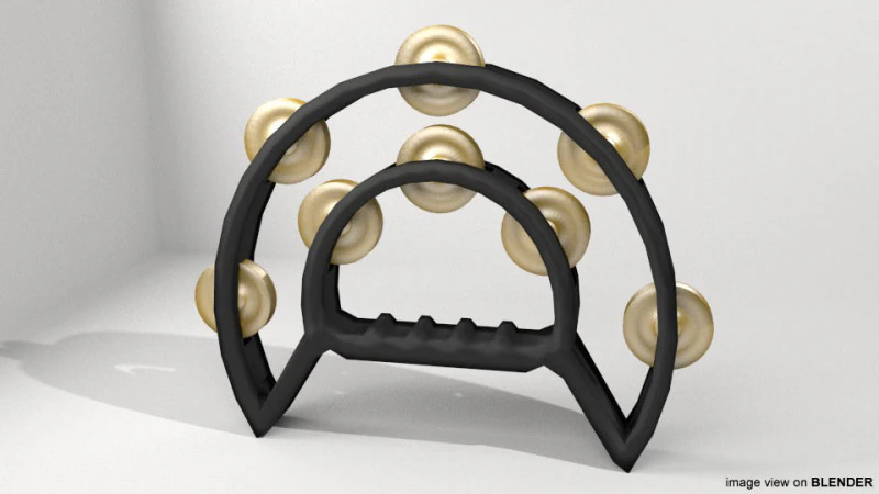 Музичний інструмент - бубон 3D Модель .c4d .max .obj .3ds .fbx .stl .blend 