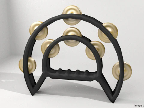 Strumento musicale - Tamburello Modello 3D