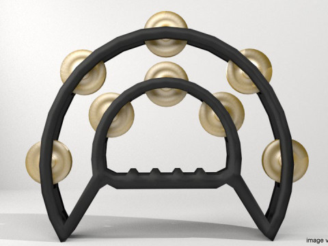 Musical Instrument - Tambourine 3D Model