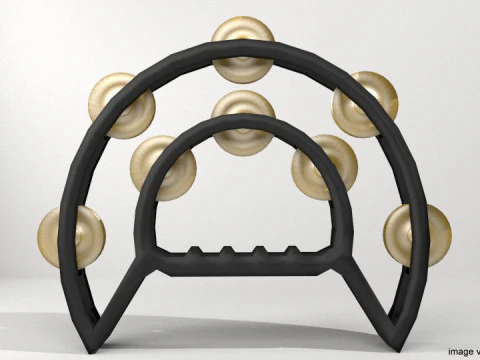 Музичний інструмент - бубон 3D Модель