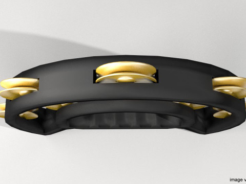 Musical Instrument - Tambourine 3D Model