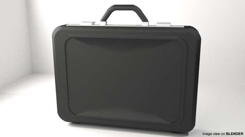Briefcase - Attach Model 3D .c4d .max .obj .3ds .fbx .stl .blend 