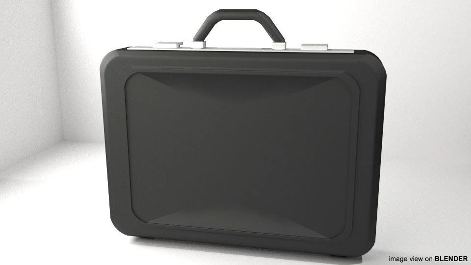 Briefcase - Attach 3D Model .c4d .max .obj .3ds .fbx .stl .blend 