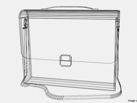Briefcase - Folder Model 3D