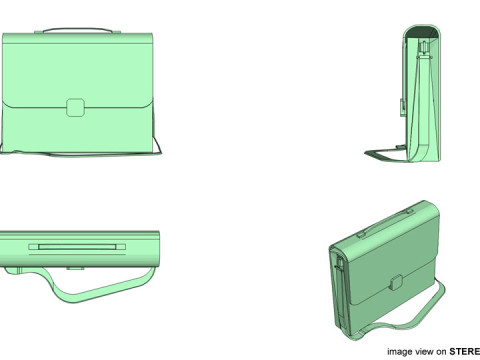 Briefcase - Folder Model 3D