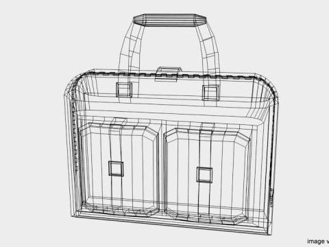 Briefcase - Military Modello 3D