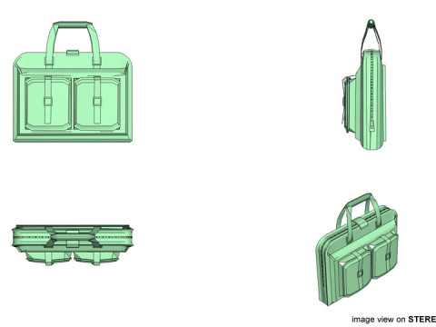 Briefcase - Military Modello 3D