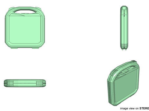 Briefcase - Transparent Modello 3D