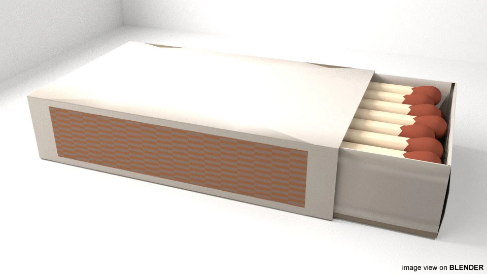 Matchbox 3D Model .c4d .max .obj .3ds .fbx .stl .blend 