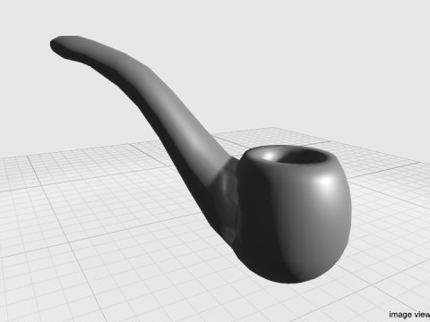 Smoking Pipe - Bent 3D 模型