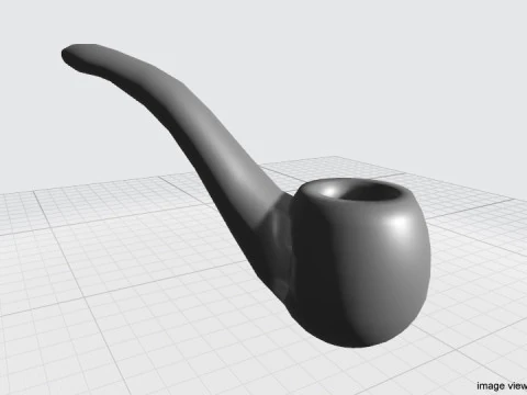 Smoking Pipe - Bent 3D Model